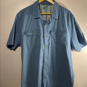 Sierra Designs Men’s Short Sleeve Button-Down Shirt - Blue